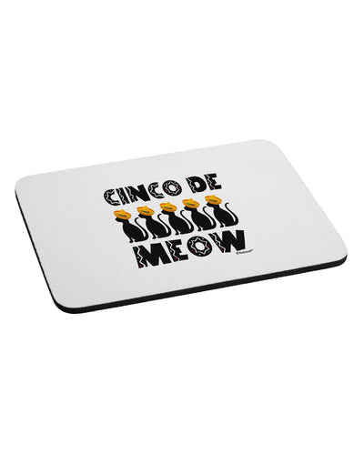 Five Cats - Cinco de Meow Mousepad by TooLoud-TooLoud-White-Davson Sales