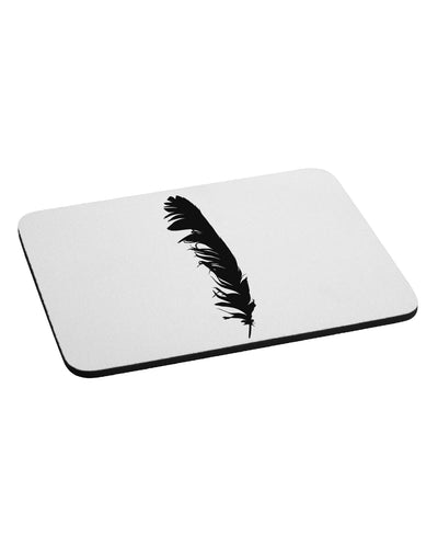 Black Feather Mousepad-TooLoud-White-Davson Sales