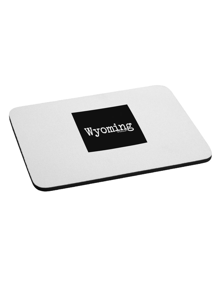 Wyoming - United States Shape Mousepad-TooLoud-White-Davson Sales