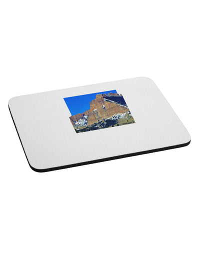 Colorado Snowy Mountains Cutout Mousepad-TooLoud-White-Davson Sales