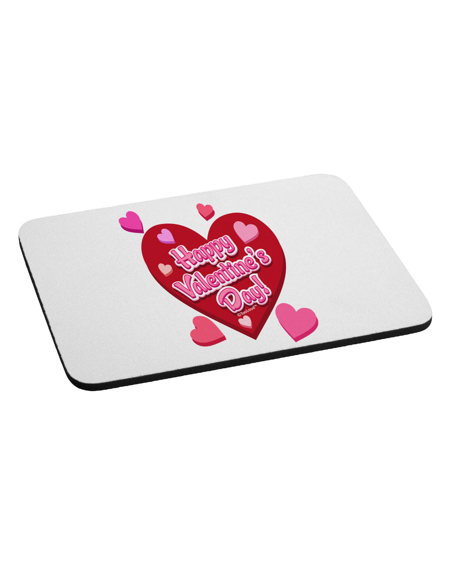 Happy Valentine's Day Romantic Hearts Mousepad-TooLoud-White-Davson Sales