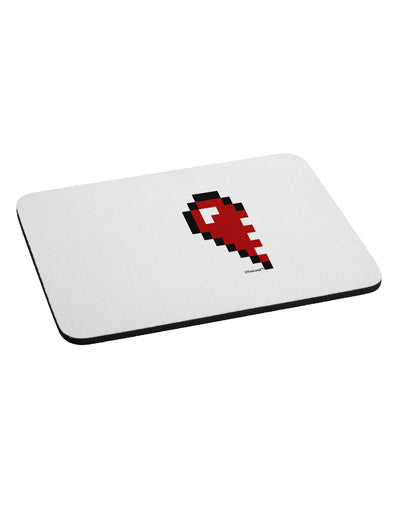 Couples Pixel Heart Design - Left Mousepad by TooLoud-TooLoud-White-Davson Sales