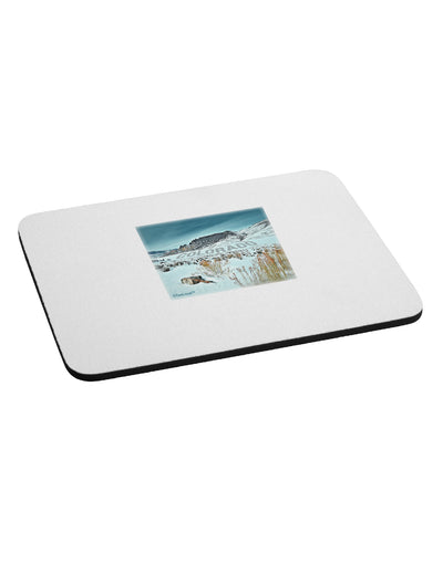 CO Snow Scene Text Mousepad-TooLoud-White-Davson Sales