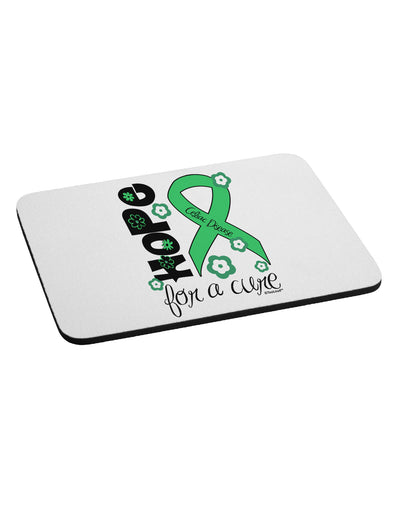 Hope for a Cure - Light Green Ribbon Celiac Disease - Flowers Mousepad-TooLoud-White-Davson Sales