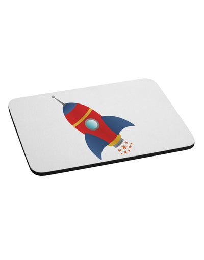 Space Rocket Ship and Stars Mousepad by TooLoud-TooLoud-White-Davson Sales