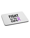 Fight for the Cure - Purple Ribbon Alzheimers Disease Mousepad-TooLoud-White-Davson Sales