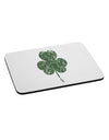 Distressed Traditional Irish Shamrock Mousepad-TooLoud-White-Davson Sales