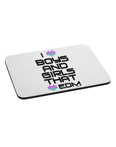 I Heart Boys and Girls That Heart EDM Mousepad-TooLoud-White-Davson Sales