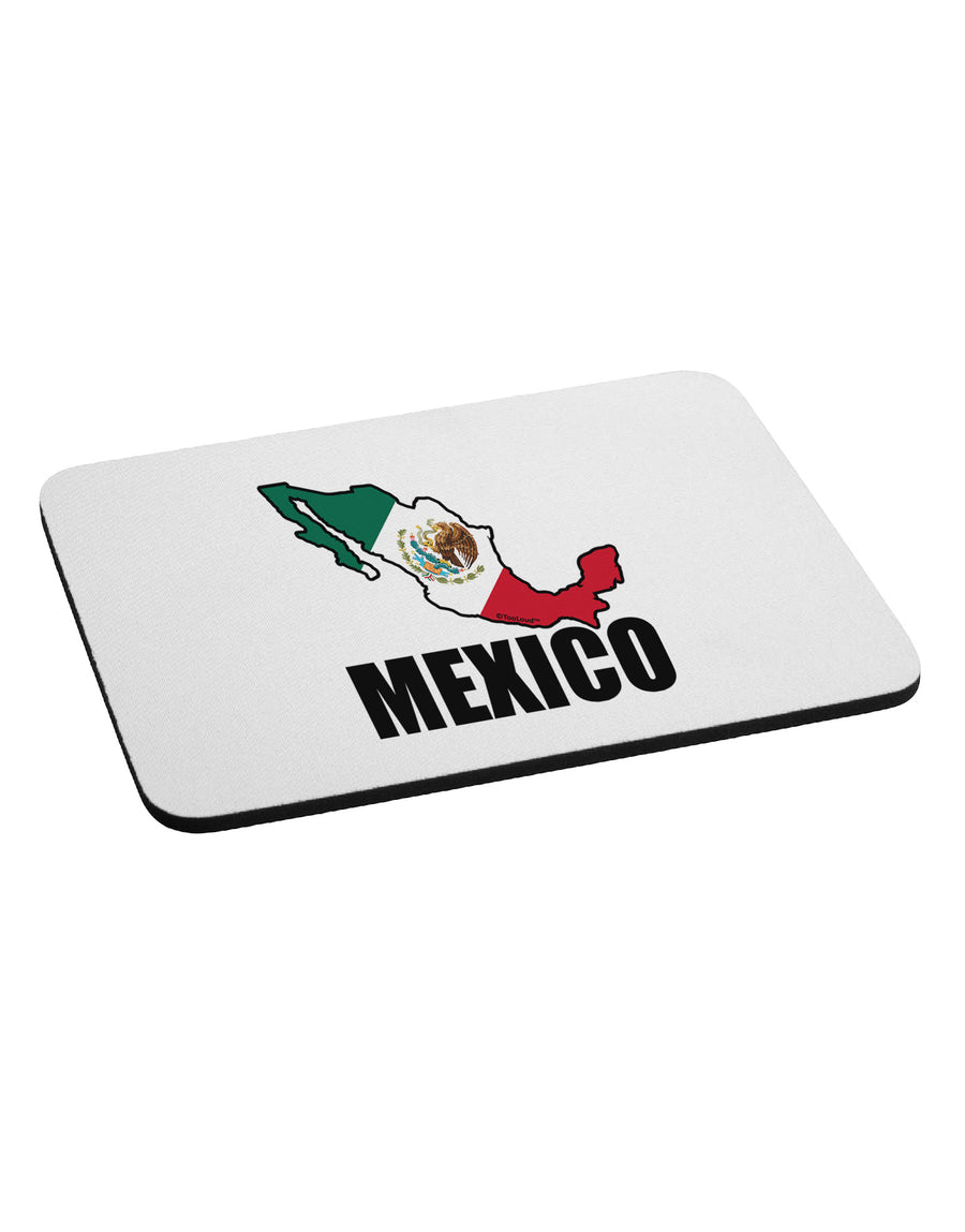 Mexico Outline - Mexican Flag - Mexico Text Mousepad by TooLoud-TooLoud-White-Davson Sales