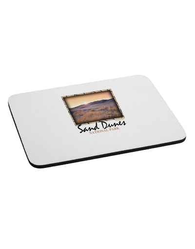 Colorado Sand Dunes Text Mousepad-TooLoud-White-Davson Sales