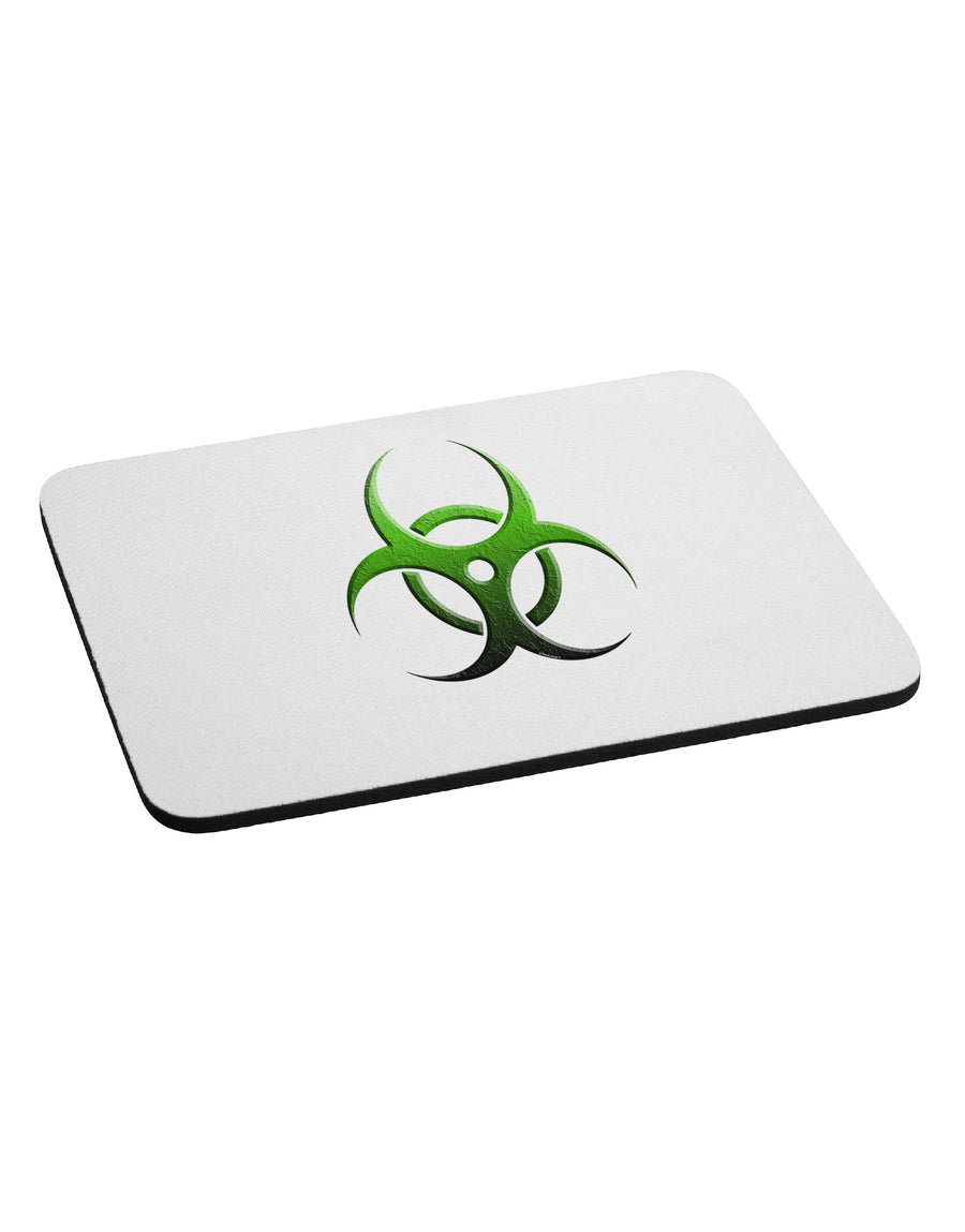 Biohazard Symbol Green Stone-Apocalypse Mousepad-TooLoud-White-Davson Sales