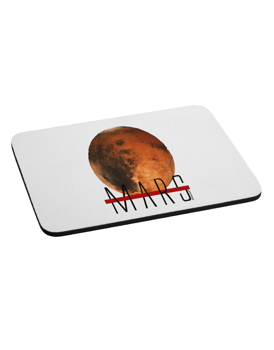 Planet Mars Text Mousepad-TooLoud-White-Davson Sales