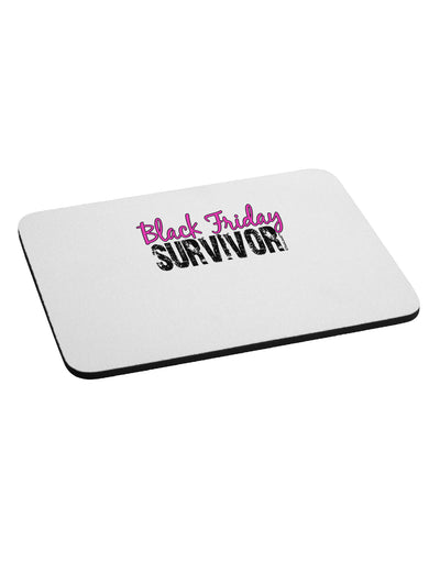 Black Friday Survivor Mousepad-TooLoud-White-Davson Sales