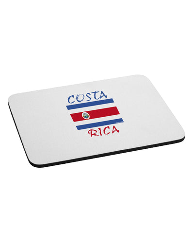 Costa Rica Flag Mousepad-TooLoud-White-Davson Sales