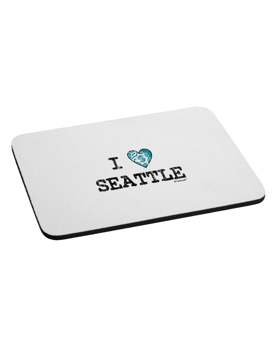 Distressed I Heart Seattle - Heart Flag Mousepad by TooLoud-TooLoud-White-Davson Sales