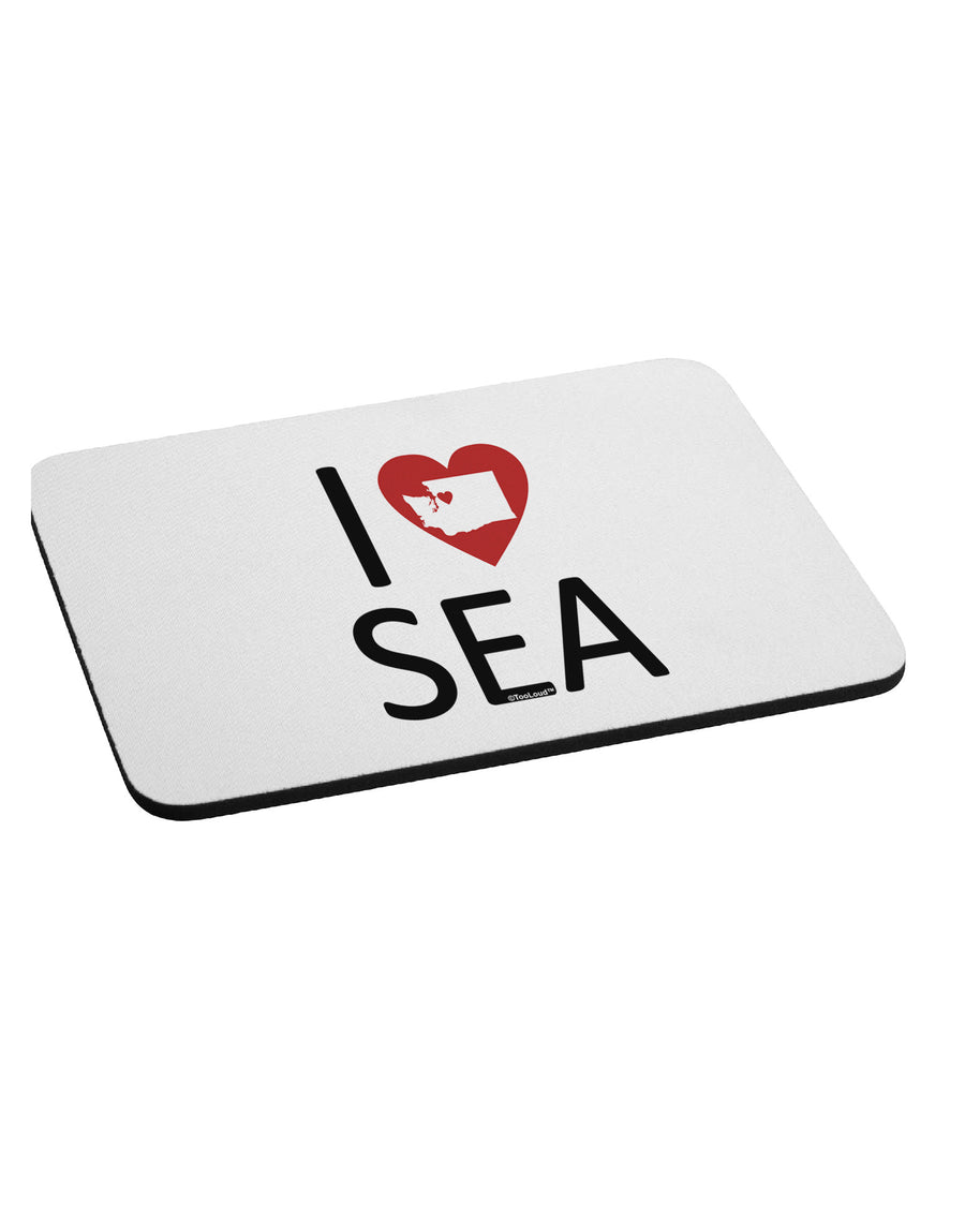 I Heart Seattle Mousepad-TooLoud-White-Davson Sales