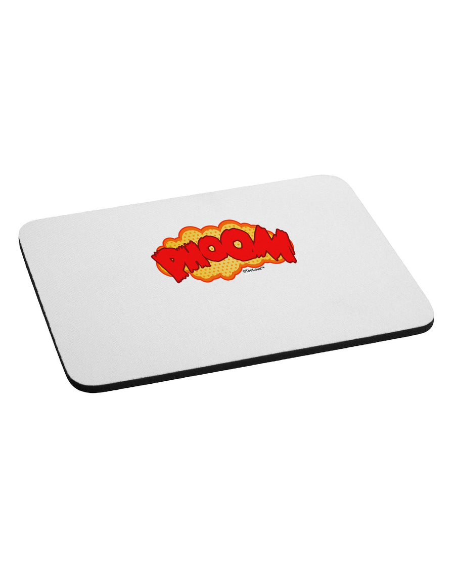 Onomatopoeia PHOOM Mousepad-TooLoud-White-Davson Sales