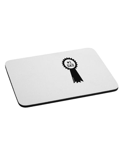 Number One Dad Award Ribbon Mousepad-TooLoud-White-Davson Sales