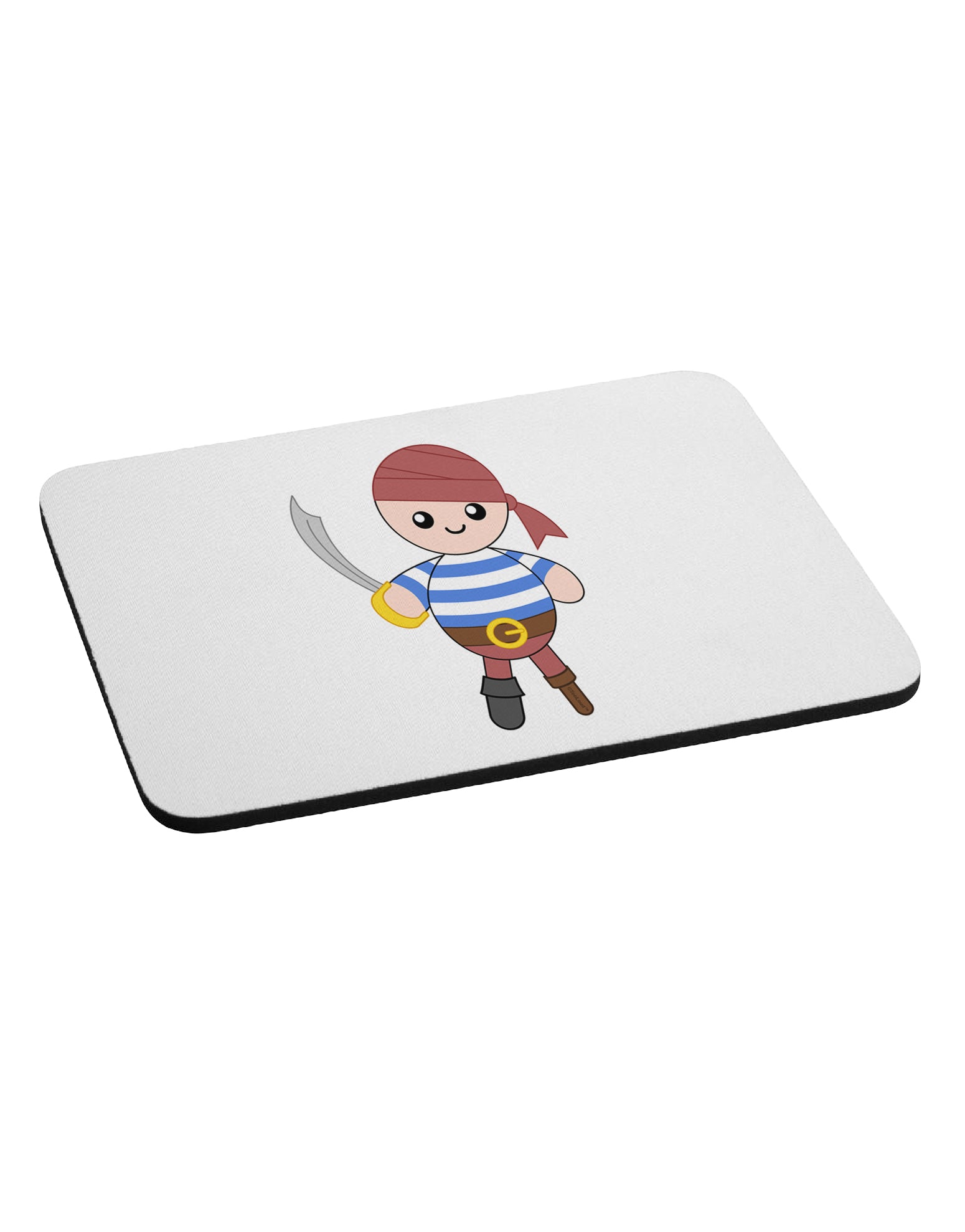 Petey the Pirate - Halloween Mousepad-TooLoud-White-Davson Sales