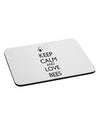 Keep Calm and Love Bees Mousepad-TooLoud-White-Davson Sales