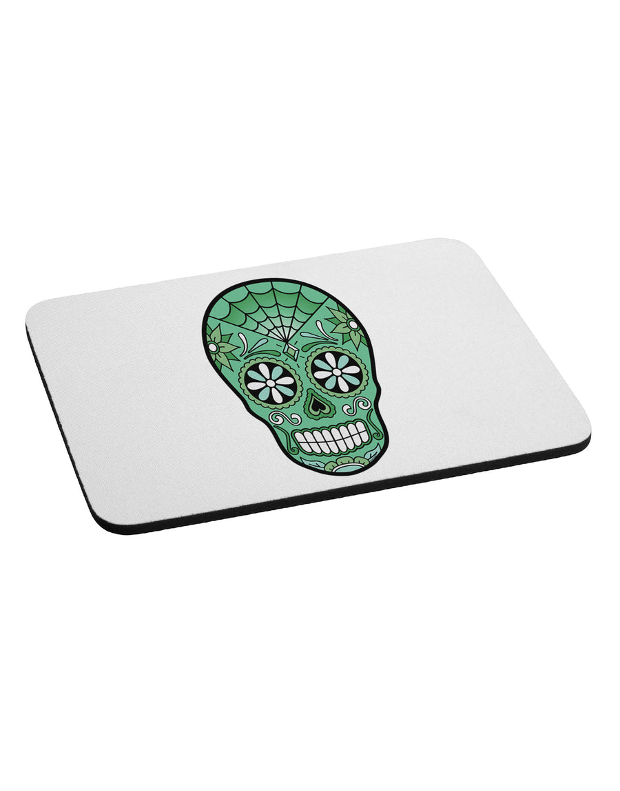 Version 5 Green Day of the Dead Calavera Mousepad-TooLoud-White-Davson Sales