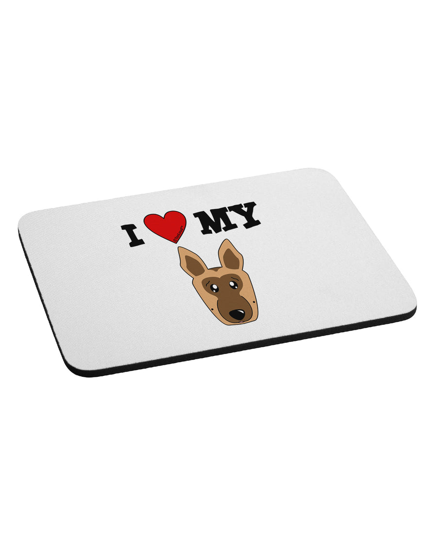 I Heart My - Cute German Shepherd Dog Mousepad by TooLoud-TooLoud-White-Davson Sales