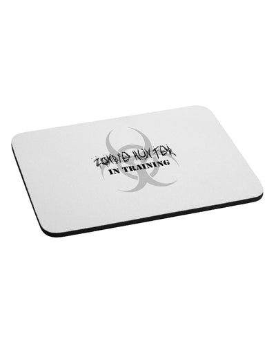 Zombie Hunter in Training - Biohazard Mousepad-TooLoud-White-Davson Sales