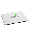 Marijuana Text and Leaf Mousepad-TooLoud-White-Davson Sales