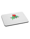 Holly Seasons Greetings Text Mousepad by TooLoud-TooLoud-White-Davson Sales