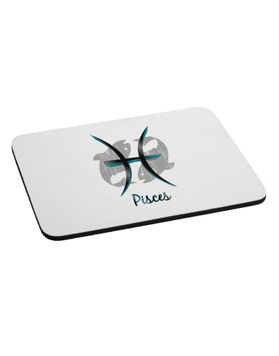 Pisces Symbol Mousepad-TooLoud-White-Davson Sales