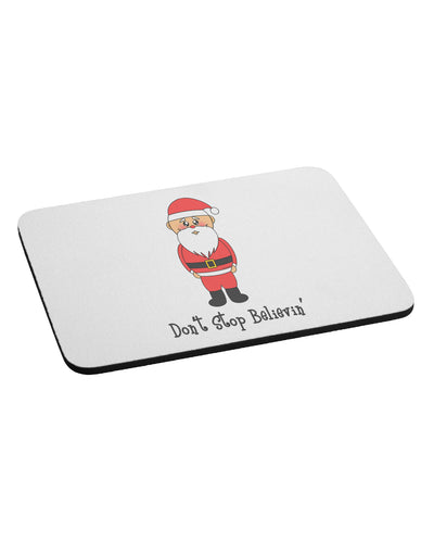 Don't Stop Believin' Santa Christmas Mousepad-TooLoud-White-Davson Sales