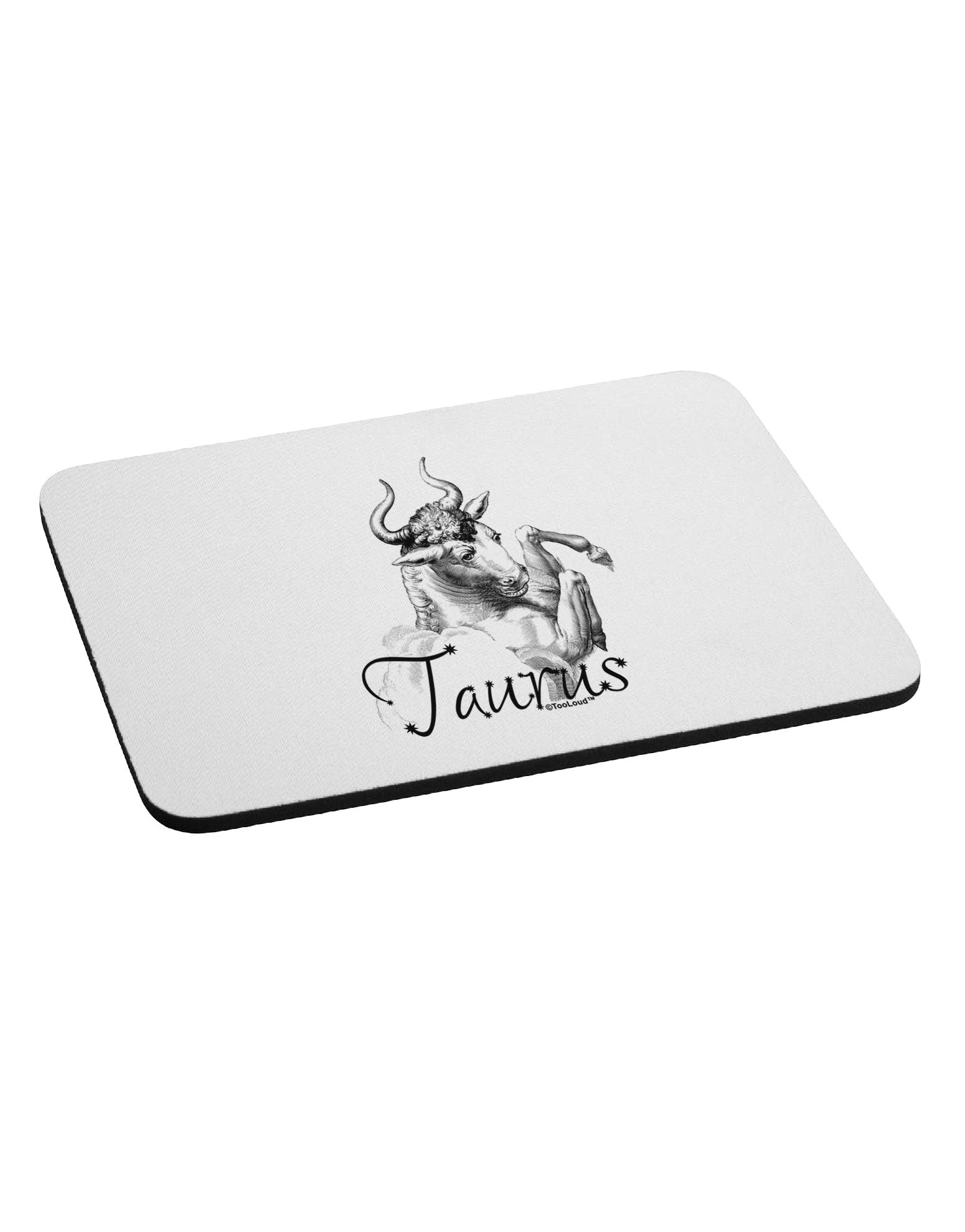 Taurus Illustration Mousepad-TooLoud-White-Davson Sales