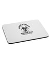 Zombie Outbreak Response Team Biohazard Mousepad-TooLoud-White-Davson Sales