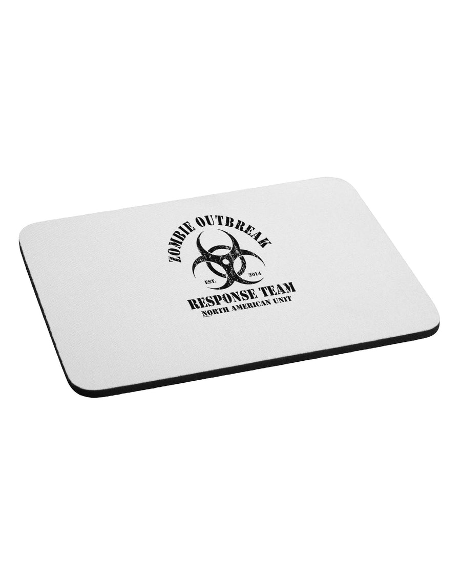 Zombie Outbreak Response Team Biohazard Mousepad-TooLoud-White-Davson Sales