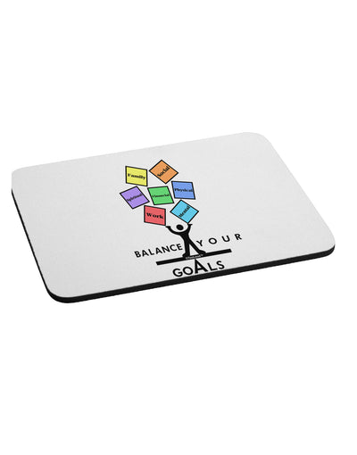 Balance Your Goals Mousepad-TooLoud-White-Davson Sales