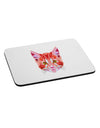 Geometric Kitty Red Mousepad-TooLoud-White-Davson Sales