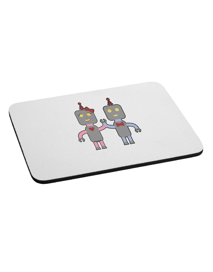 Cute Robot Love Mousepad by TooLoud-TooLoud-White-Davson Sales