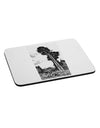 Colorado Landscape Watercolor BW Mousepad-TooLoud-White-Davson Sales