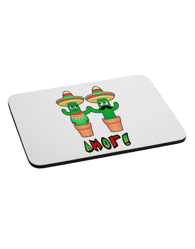 Fiesta Cactus Couple Amor Mousepad by TooLoud-TooLoud-White-Davson Sales