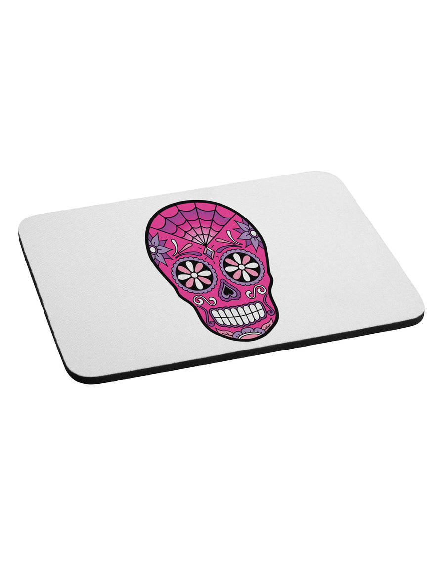 Version 4 Pink Day of the Dead Calavera Mousepad-TooLoud-White-Davson Sales