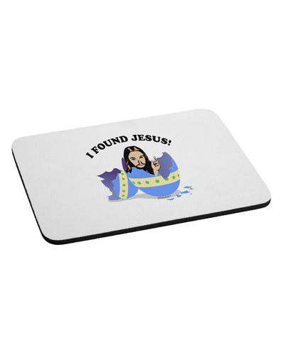 I Found Jesus - Easter Egg Mousepad-TooLoud-White-Davson Sales