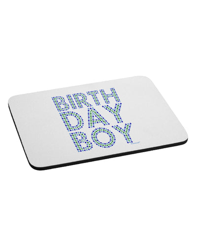 Birthday Boy - Blue and Green Dots Mousepad by TooLoud-TooLoud-White-Davson Sales