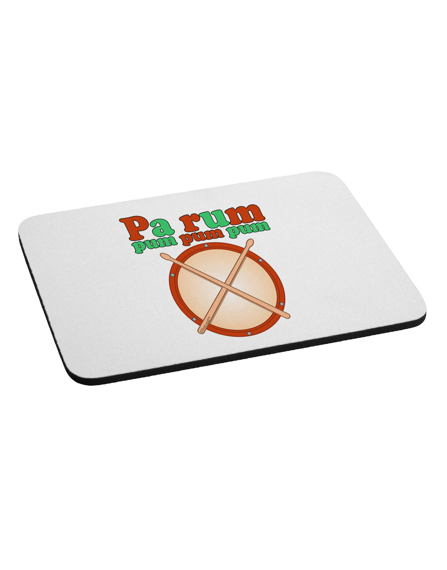 Pa Rum Pum Pum Pum Mousepad-TooLoud-White-Davson Sales