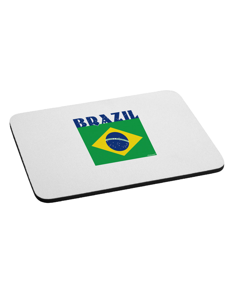 Brazil Flag Mousepad-TooLoud-White-Davson Sales