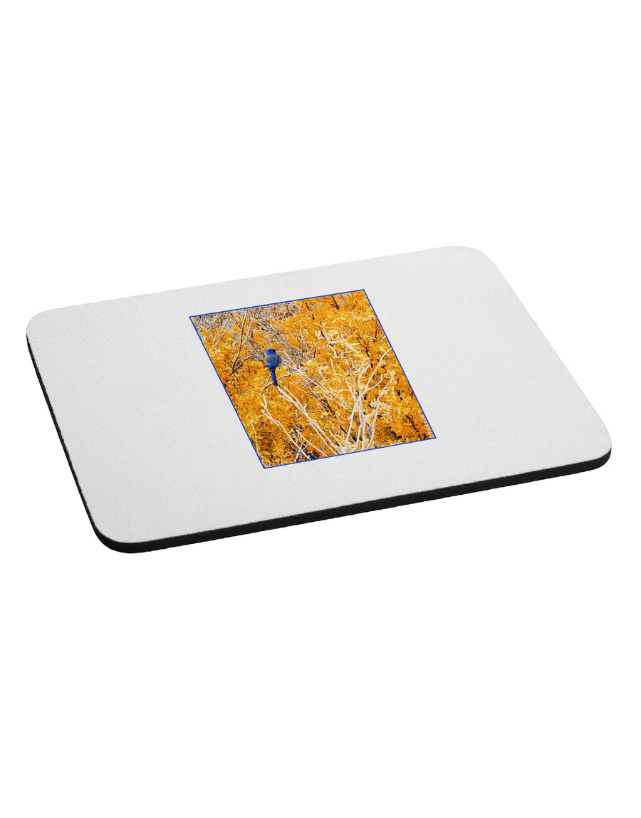 Blue Bird in Yellow Mousepad-TooLoud-White-Davson Sales