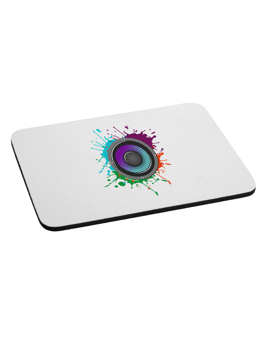 Paint Splatter Speaker Mousepad-TooLoud-White-Davson Sales