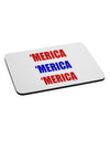 Merica Merica Merica - Red and Blue Mousepad-TooLoud-White-Davson Sales