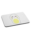 Cute Bunny with Floppy Ears - Yellow Mousepad by TooLoud-TooLoud-White-Davson Sales