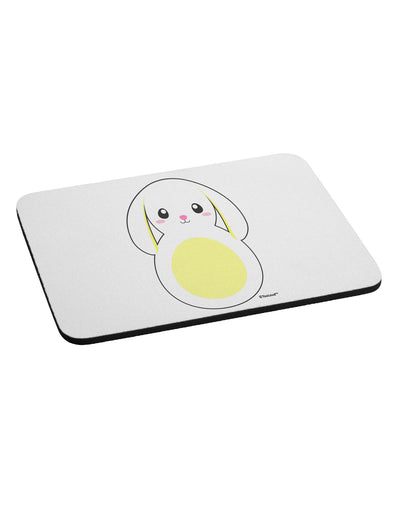 Cute Bunny with Floppy Ears - Yellow Mousepad by TooLoud-TooLoud-White-Davson Sales