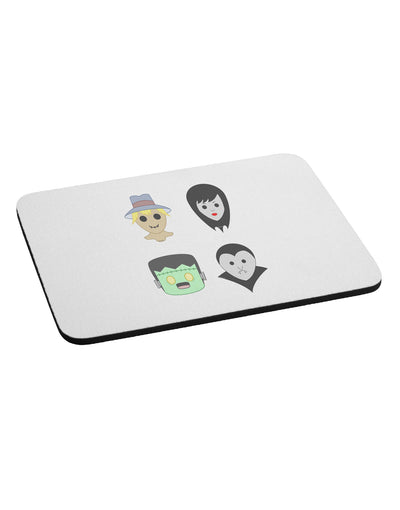 Four Lil Monsters - Halloween Design Mousepad-TooLoud-White-Davson Sales